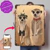 Safari Meerkats Poster Retro D Printed Metal Signs Customized Wall Hanging Gift for Home Decoration Gaming Room Decor Luxury