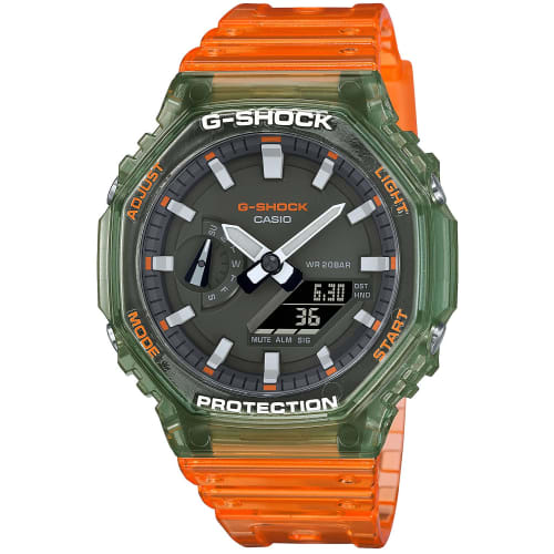 

Casio G-Shock Watch with Carbon Core Guard Structure, GA-2100HC-4AJF, Men s, Orange