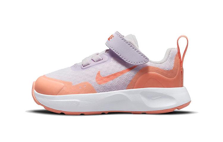 Nike Wearallday TD Slip Resistant Cushioning Abrasion Resistant Low top Running Shoes Orange Purple Infant And Toddler CJ3818-500 22