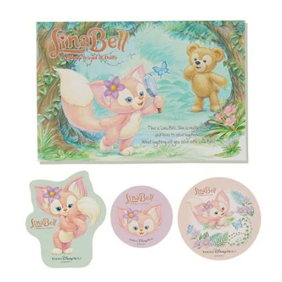 

gaia80 Lina Belle Postcard Sticker DisneySea Friend Lina Belle the Fox Cute Disney Merchandise Souvenir & [Tokyo Exclusive] Duffy s