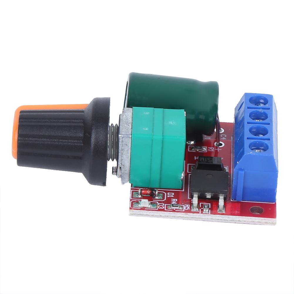 2ks regulátoru rychlosti PWM motor 4,5V‑28V Nastavitelný modul LED spínače řidiče 5A