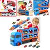 Childrens Large Track Car Set With Collapsible Metal Vehicles For Indoor Play And Development