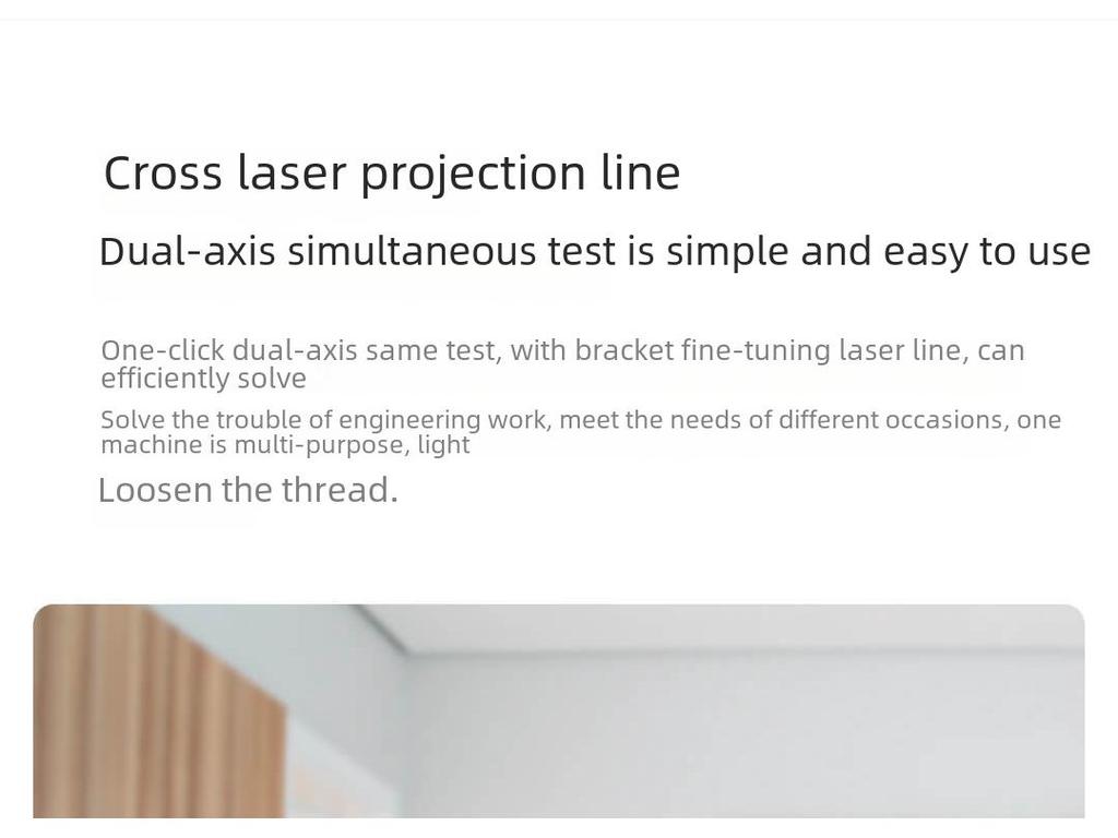 Duke LI1 Handheld High-Precision Laser Line Projector with LED Screen Angle Ruler