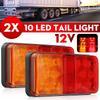 Car Led Tail Turn Signal Ultra Bright 12/24V Brake Reverse Lamp For Pickup Truck Trailor Rear Lamp Waterproof
