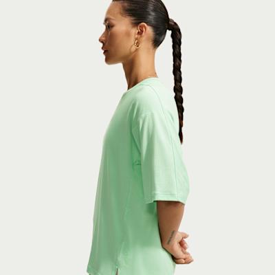 Nike 24.7 T Shirts Women's Green Crew Neck