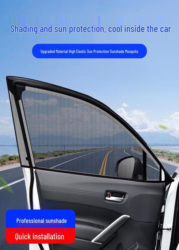 Auto-Fenster-Sonnenschutz & Mückenschutz: Insektenschutznetz und Sonnenschutzvorhang