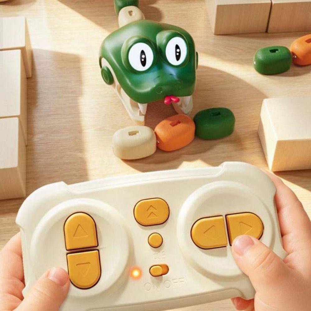 Interactive Remote Control Car Magnetic Magnetic RC Car Vehicle Toy Greedy Snake Car  Kids Gift