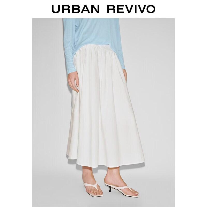 

Women s Casual Elastic Waist A-line Skirt S