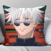 1Pc Satoru Gojo Anime Jujutsu Kaisen Pillow Case Square Pillow Bedroom Sofa Leisure Cushioncar Living Room Home Decoration 40X40