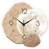 Silent Wall Clock Moon Pattern Non-Ticking Battery Operated for Bedroom Living Room Home Decor