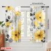 2pcs,2D Plane Printing Creative Curtains Sunflower Whimsy Versatile Polyester Fabric (without Rod) Decorations Inside Ldeal for