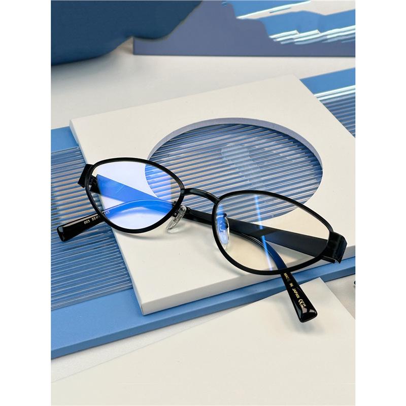 Ni Ni Gold Cat Eye Retro Sunglasses, Unisex Round-Square, Myopia-Compatible