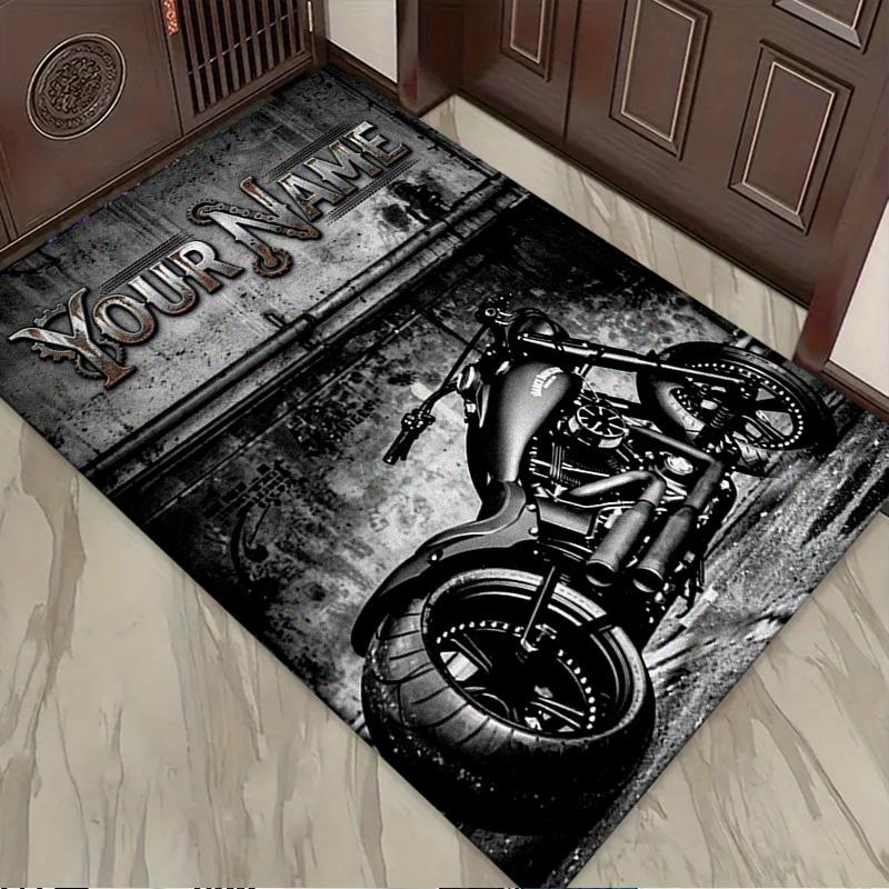 Name Custom Motor cycles Carpet Rug for Living Room Bedroom Home Sofa Decoration,Kids play Non-slip Floor Mat