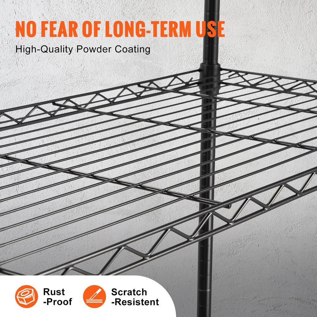 SucceBuy 4 Layers Storage Shelf Ladder Shelving Stair High Shelf Unit Bookshelf For Kitchen Warehouse Commercial Space Racks