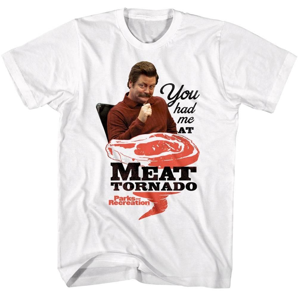 Parks and Recreation Meat Tornado Men T Shirt XL