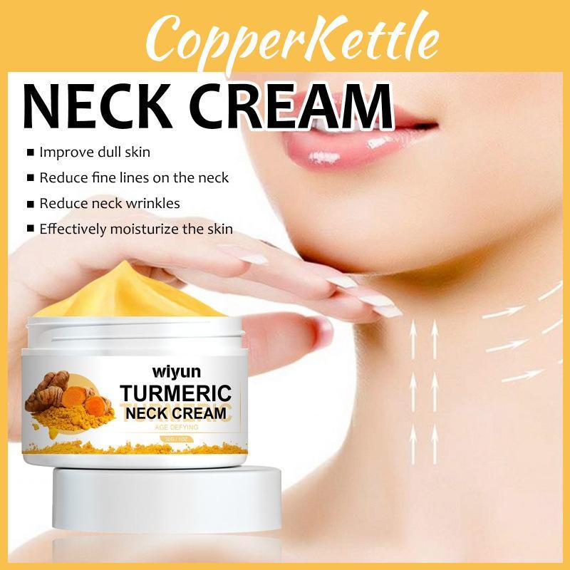 Wiyun Kurkuma Halsstraffungscreme Für Jugendliche Haut, Feuchtigkeitspflege Und Faltenreduzierung