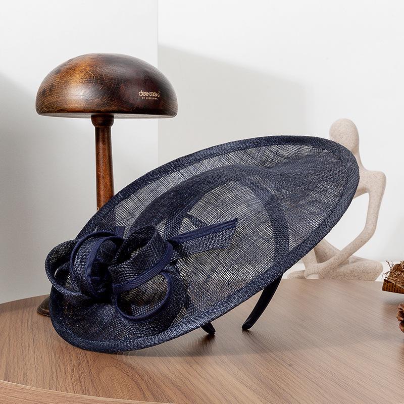 Elegant British Style Gauze Headwear - Retro Spring/Summer 2025 Party Hat