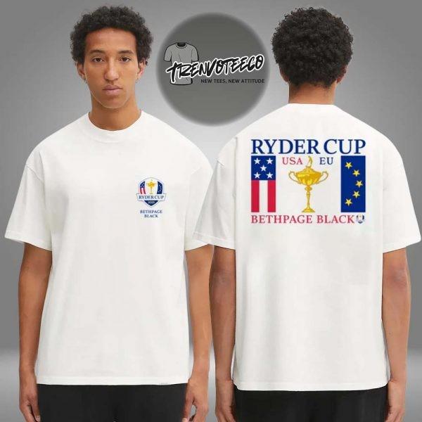 Ryder Cup Merch Store 2025 Ryder Cup Trophy Flags Two Sided Unisex T-Shirt Unisex T-Shirt L