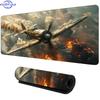 Airplane Fighter Design Mouse Pad Large Rubber Antislip Pc Desk Accessories Mousepad For Office Gamer Keyboard Mats Decor Mat