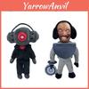Skibidi Toilet Man Plush Toy Adorable Stuffed Doll For Kids And Collectors Short Plush Fabric Pp Cotton Filling 18cm Height