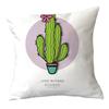 Office Chair Cushion Home Pillow Case Ins Plush Printed Pillow Case Green Plant Nordic Style Pillow