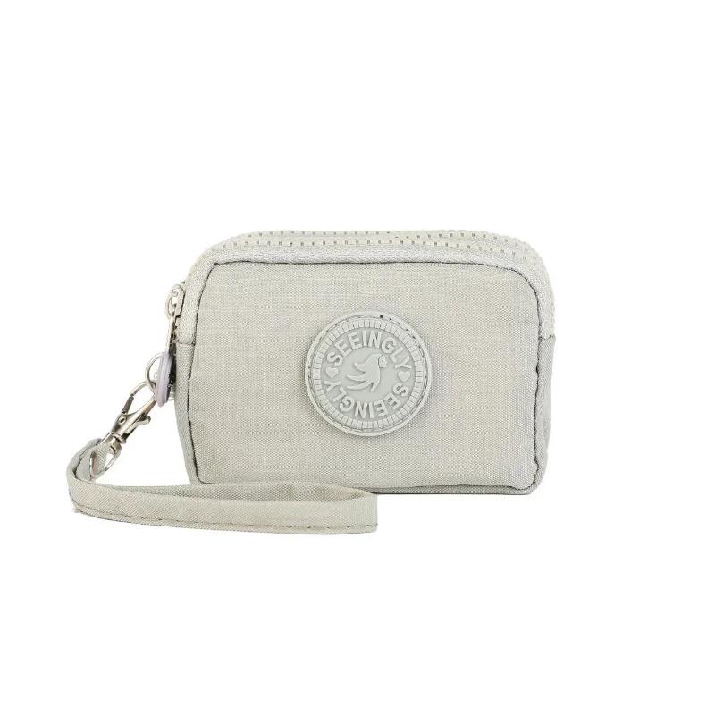 Three Layer Nylon Coin Purse  Portable Wallet Women Men Waterproof Money Bags