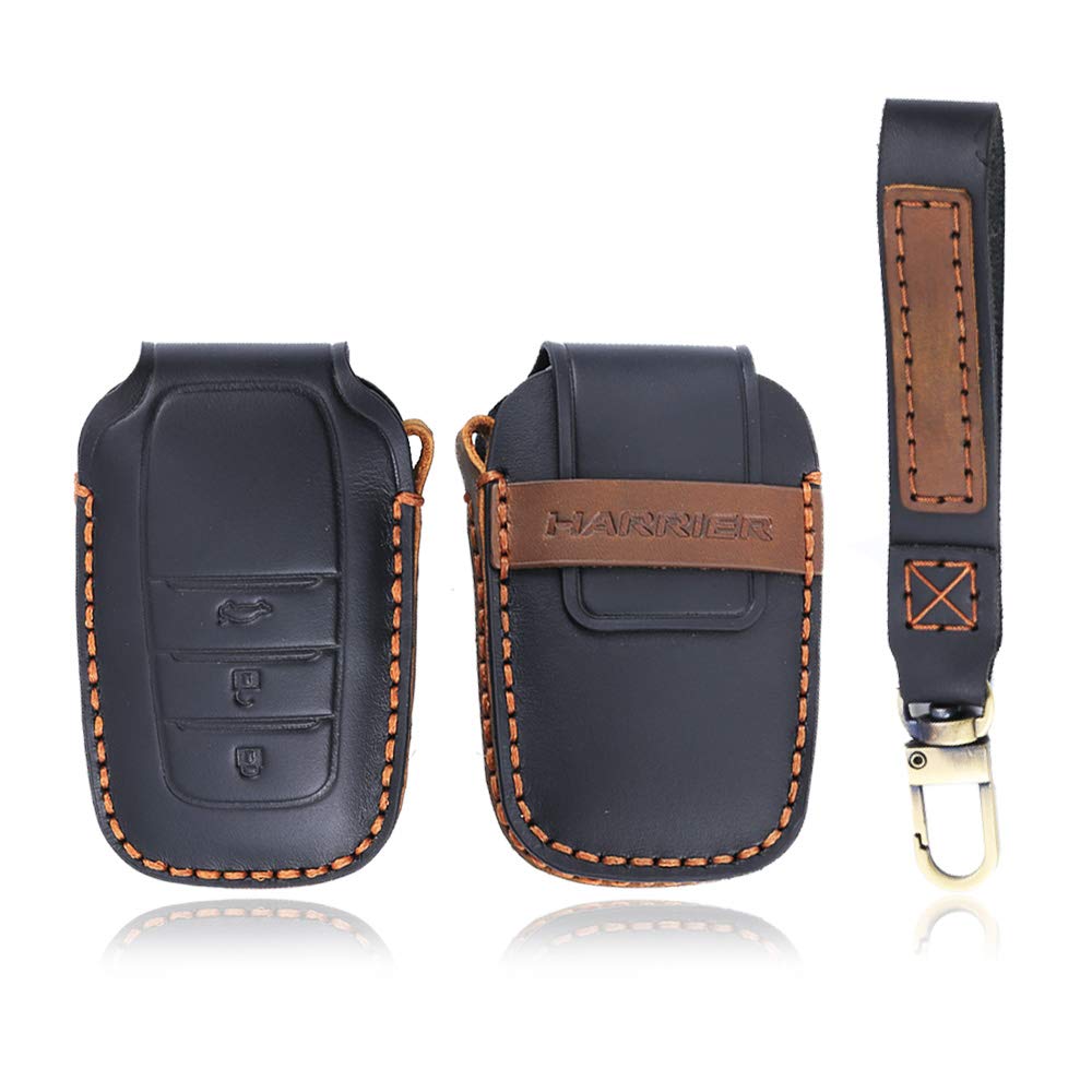 

[BOYOUS Чехол для ключа на заказ] Для Toyota New Harrier 80 серии (06/2020 ~) Настоящая кожа чёрный