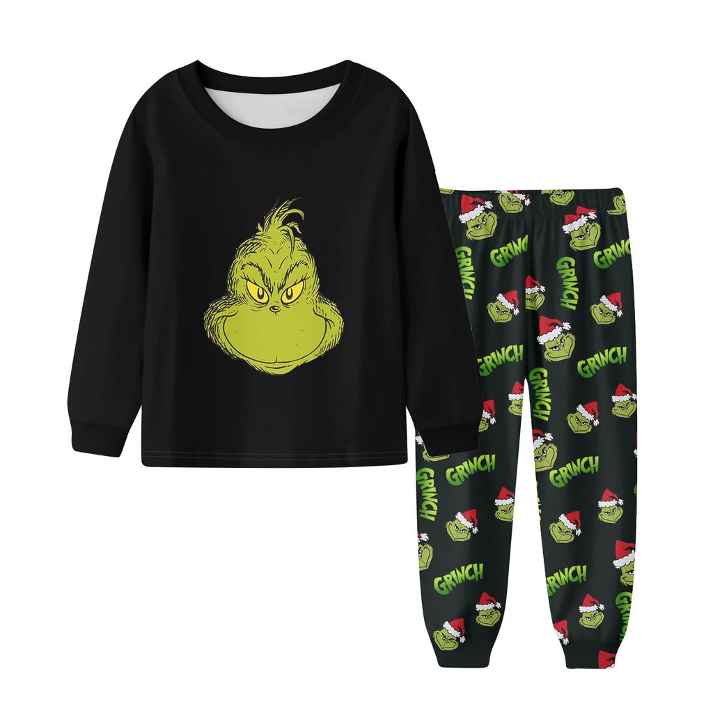Children's  Boys And Girls Thin Two-piece  Long-sleeved Pants Two-piece