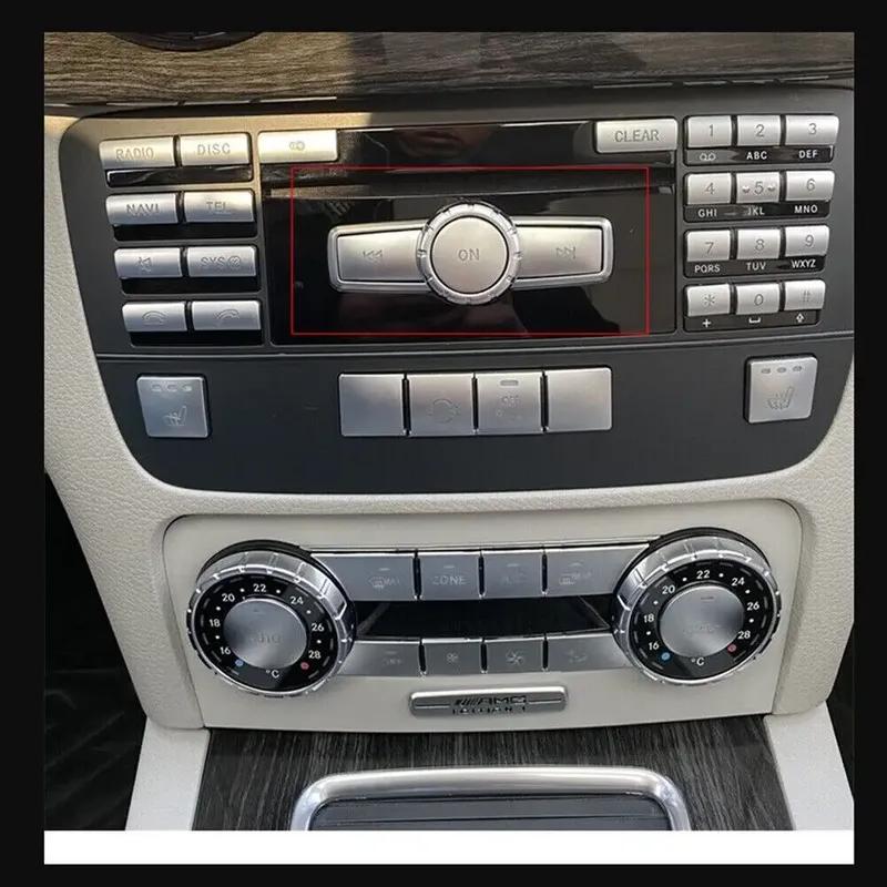 Center Console Volume Buttons ON Button Cover Repair Sticker For Mercedes Benz C GLK Class W204 S204 W212 X204 Car Accessories