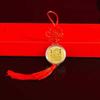 2027 Year of the Goat Gold Foil Lucky Pendant Fine Engraved Design Good Fortune Charm for Collectible Gift Jewelry