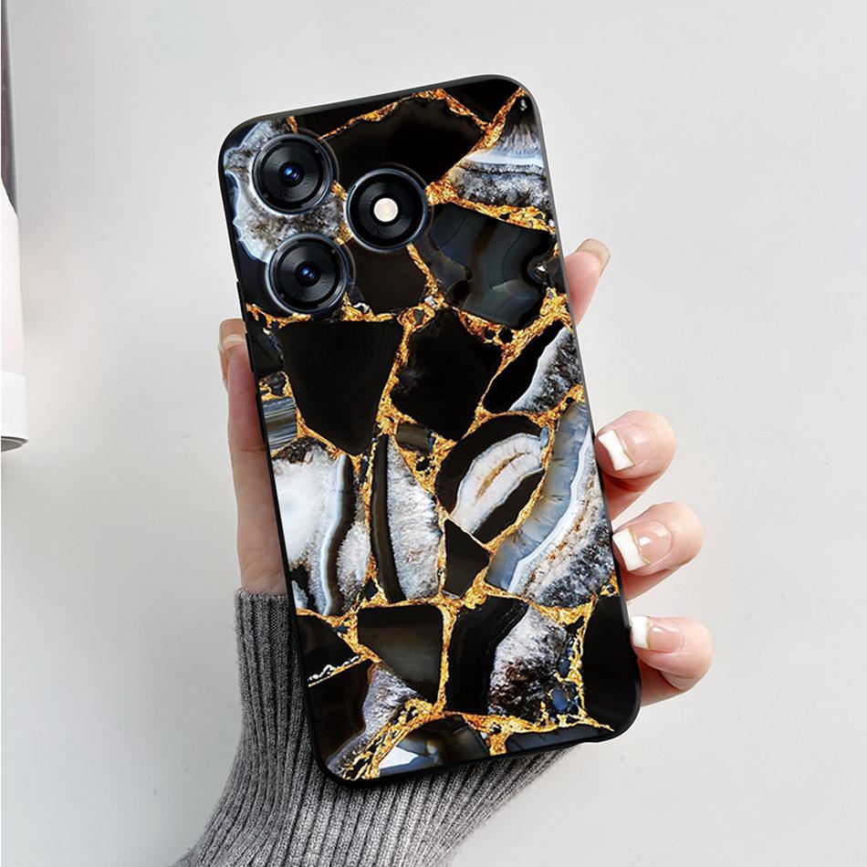 

Чехол для Tecno Spark 10 Pro 2023 Модный Мраморный Силиконовый Черный Мягкие Чехлы Для Tecno Spark 10C Spark10 Pro KI7 KI5q KI5k Бампер Spark 10 Pro