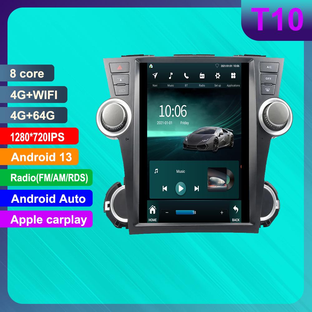 Toyota Highlander Android HD Smart GPS Navigation System with Reversing Camera & CarPlay Compatibility