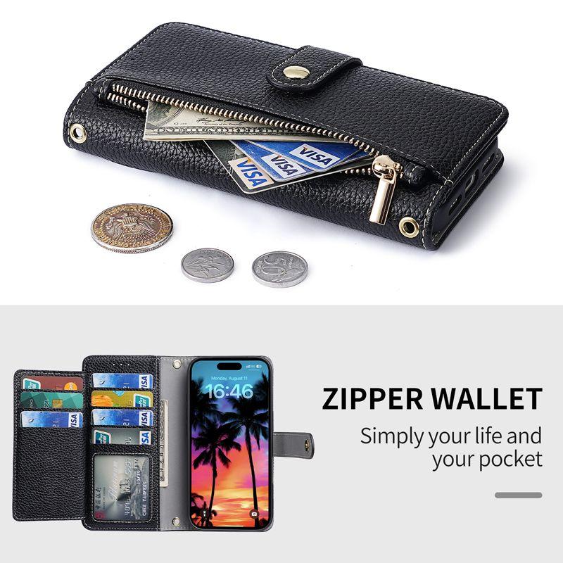 Apple 16promax Crossbody Phone Leather Case