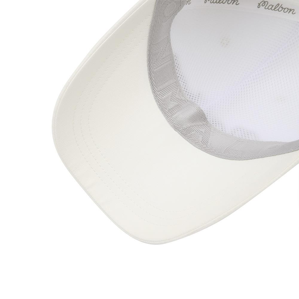 MALBON GOLF New Side Panel Ball Marker Ball Cap Ivory