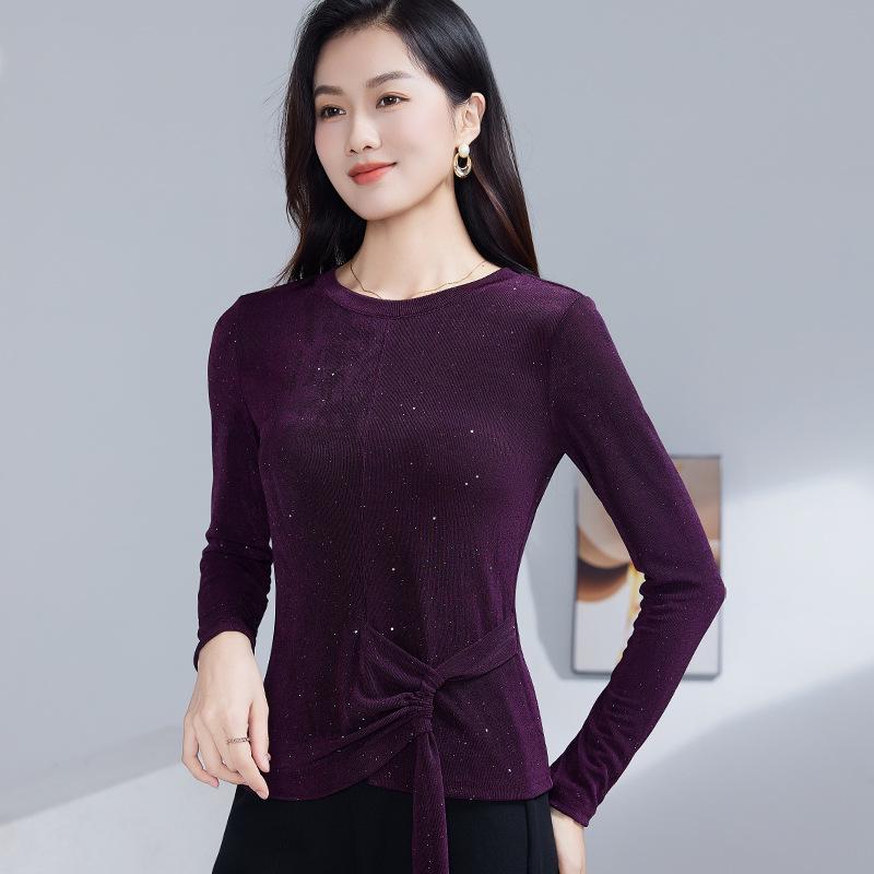2025 Fall/Winter Women's Slimming Stretch Blouse with Long Sleeves