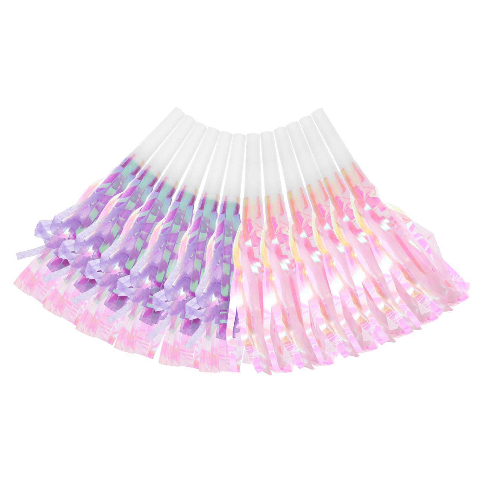 

12Pc Blow Dragon Whistle Party Blower Noisemaker Party Blower Colorful Noisemaker Air Blowout Birthday Horn Whistles Music Favor 17.00X1.50X1.50CM