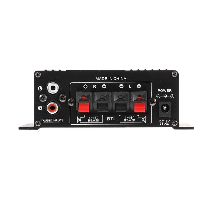AK170 Home Theater Amplifiers 400W DC 12V 2 Channel HIFI Digital Stereo Audio Power Amplifier for Home Car Radio Karaoke Speaker