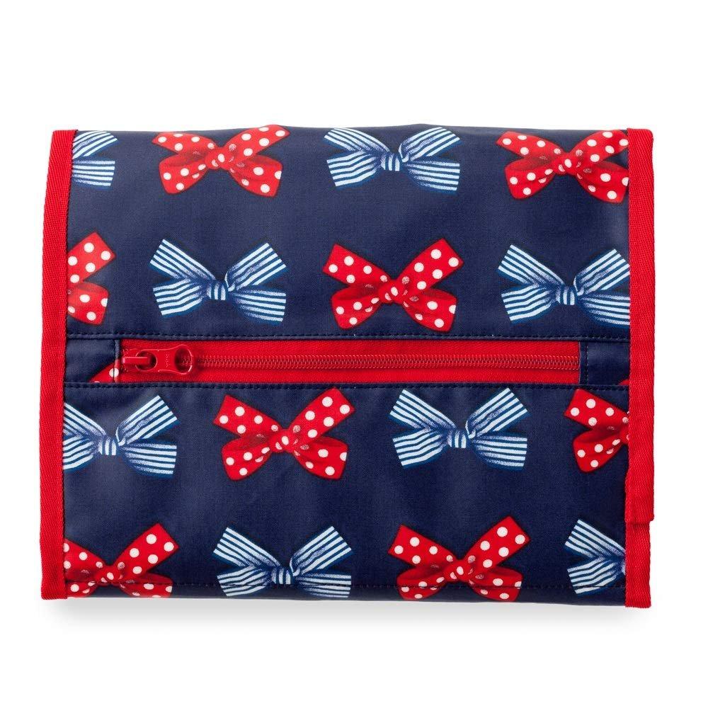 COLORFUL CANDY STYLE 3-Fold Diaper Pouch French Ribbon Navy Polka Dot Stripe B1404500-NVL2603