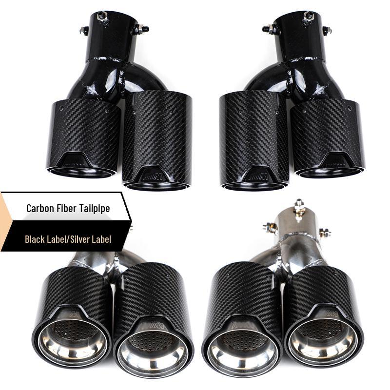 Compatible BMW New 5 Series Front & Rear Lip Kit (525/530Li) - Black Warrior MP Modification Kit.