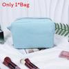 Vintage American Cotton Makeup Bag With Striped Pattern For Travel And Daily Use