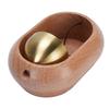 Shopkeepers Bell for Door Opening Brass Wood Decorative Doorbell Ornament with Double Sided Tape for Refrigerator Home Store Restaurant