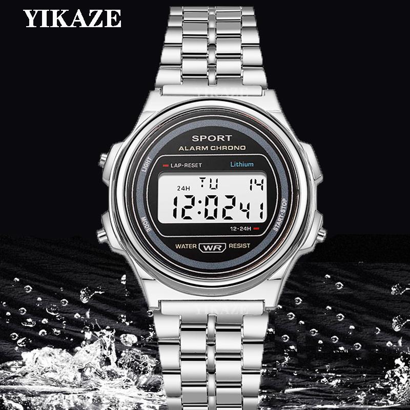 Men's Watch Classic F91 Stainless Steel Men Watches LED Digital  Sport Watch Business Electronic Wristwatch Clock for Man