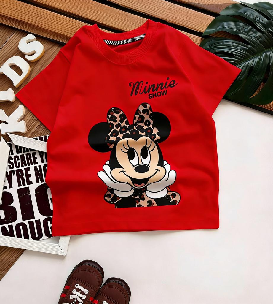 2026 Summer Y2k Disney Minnie Mouse T Shirt Women Unisex Short Sleeve Tee Streetwear ParentChild Clothing Loose Casual Tops