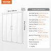 Semi-frameless Double Sliding Shower Door SGCC Tempered Glass 1/4" Chrome