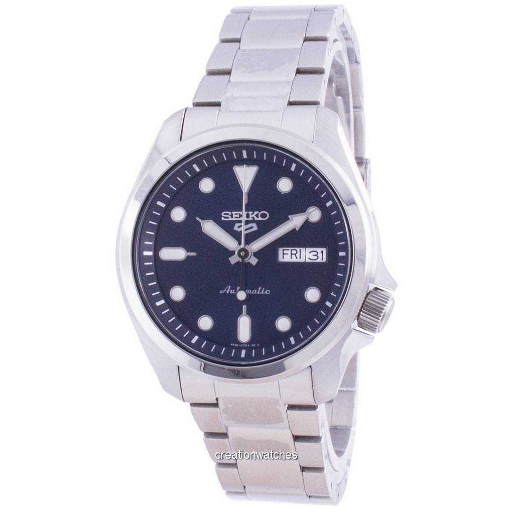 Восстановленные Мужские Часы Seiko 5 Sports Синий Циферблат Автоматические SRPE53 SRPE53K1 SRPE53K 100M синий