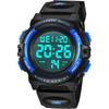 Kids Digital Sports Watch Waterproof 50m LED Display Stopwatch Date Alarm Outdoor Gift for Boys and Girls