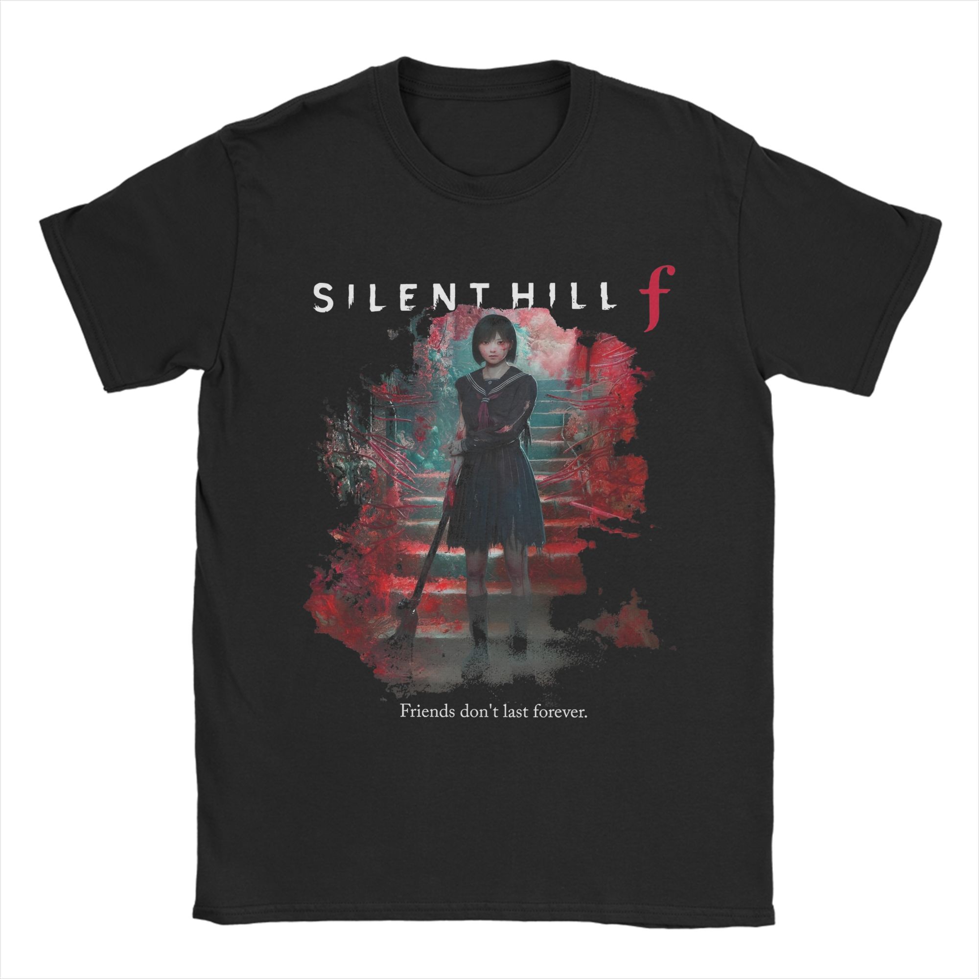 Мужская Женская Silent Hill F Хоррор Игра 2025 Футболка Хлопок Графический Принт Футболки Игровой Любитель Верхняя Одежда 4XL
