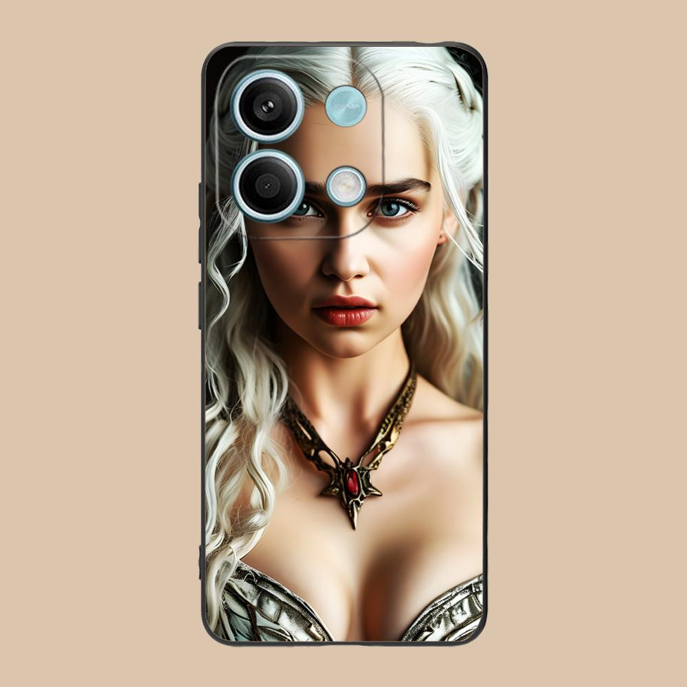 Dragon Queen Matte TPU Mobile Phone Case for POCO M7 M6 M5 M4 M3 X7 X6 X5 X4 X3 Pro GT 5G Colorful Printing Cover