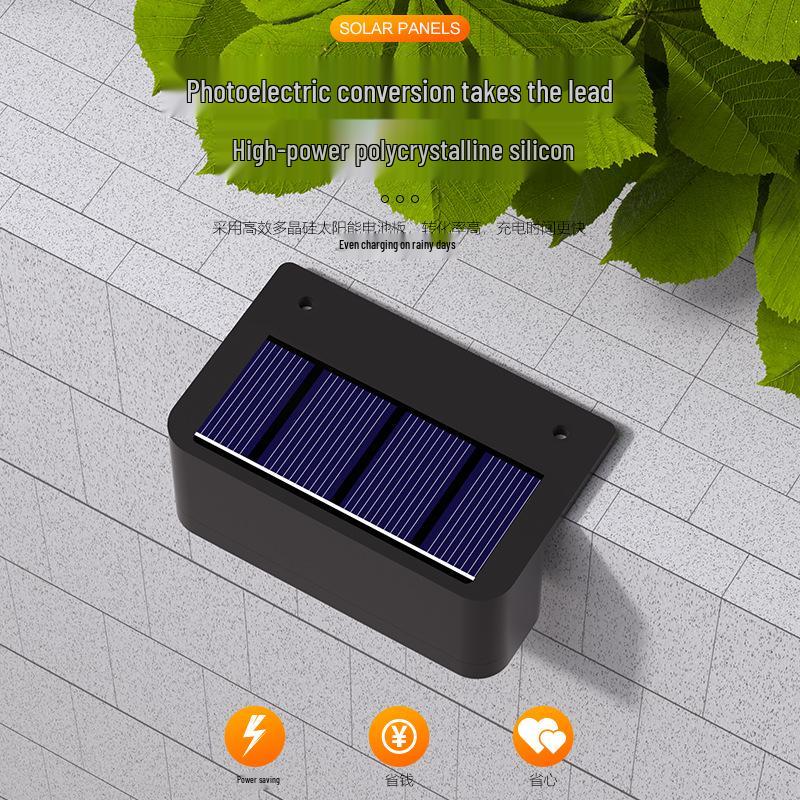 Outdoor LED Solar Step and Stair Lights for Garden, Hallway, or Courtyard.