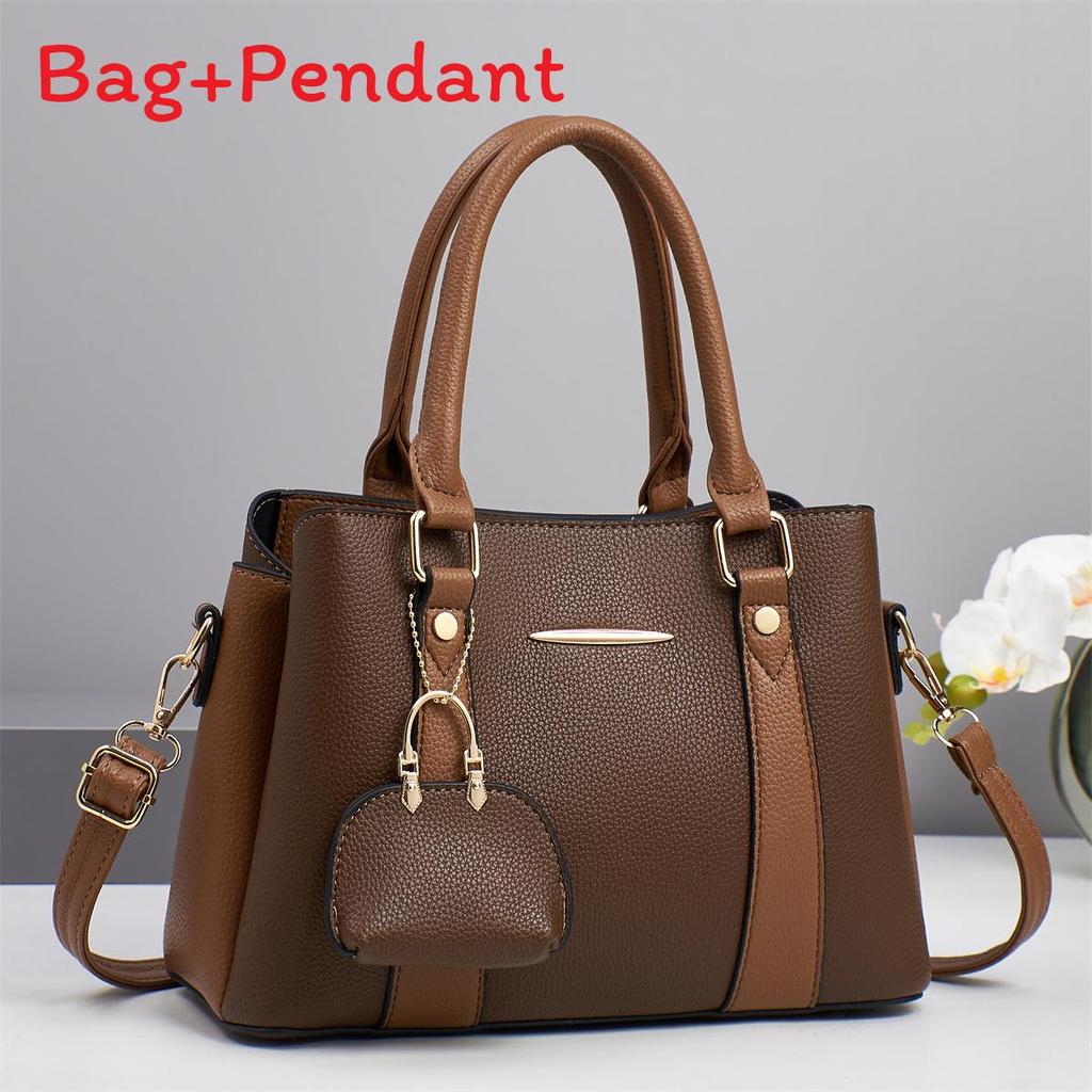 Pu Small Crossbody Bag With Contrast Color Block Pocket For Daily Use
